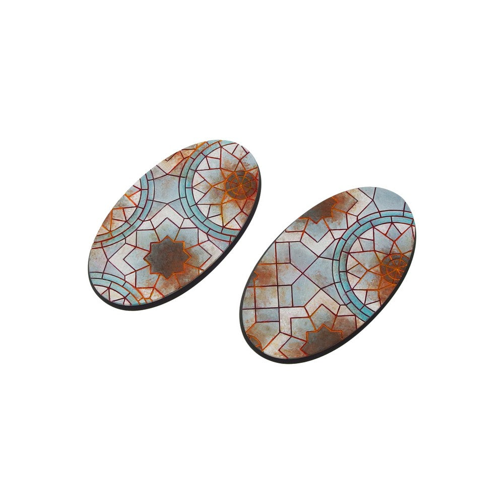 Micro Art Studio - Resin Round/Oval Bases - Mosaic Bases - Oval 90x52mm (2)