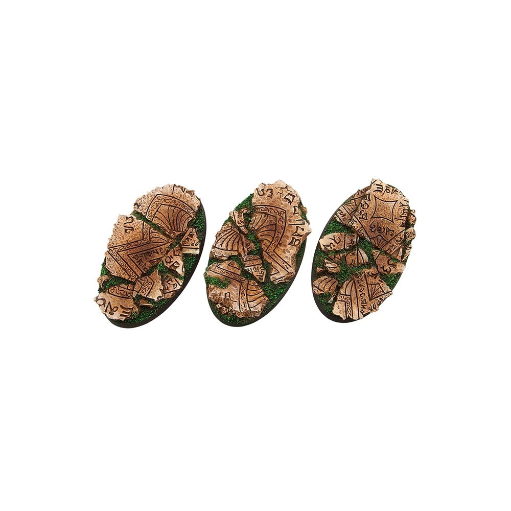 Micro Art Studio - Resin Round/Oval Bases - Shrine Bases - Oval 75x42mm (2)