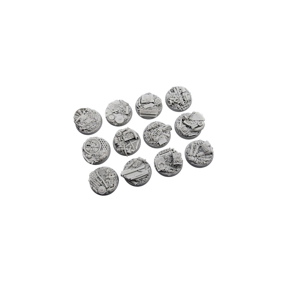 Micro Art Studio - Resin Round/Oval Bases - Trash Bases Round 25mm (5)