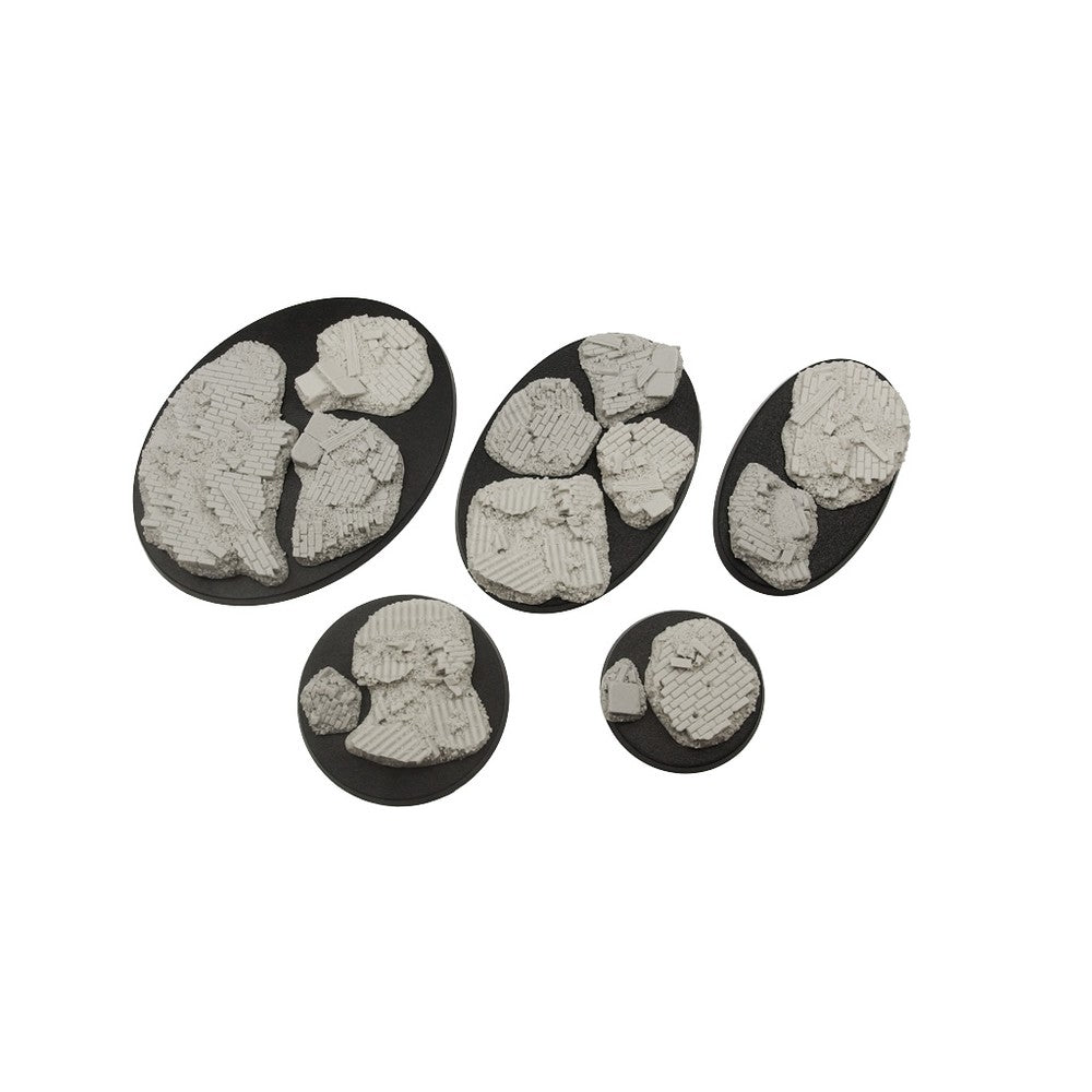 Micro Art Studio - Resin Round/Oval Bases - Old Factory Basing Kit (13)