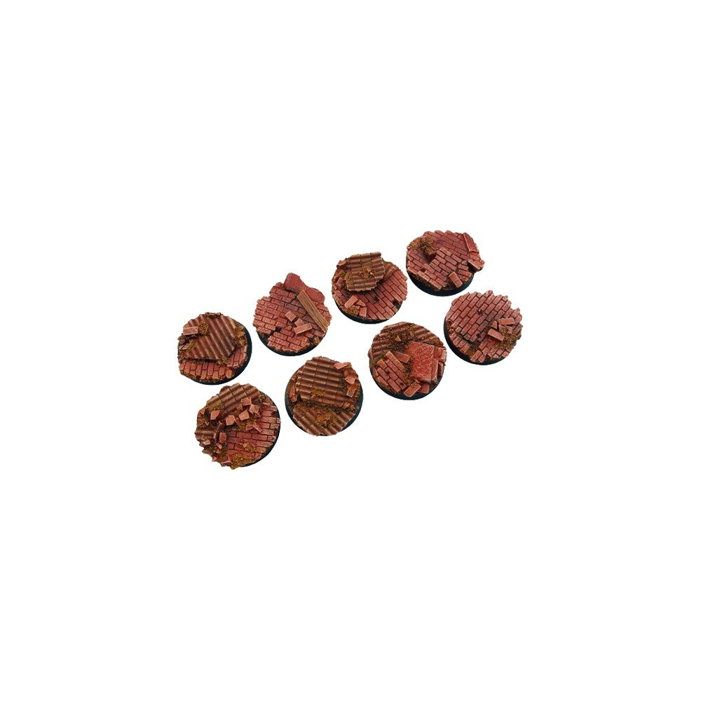 Micro Art Studio - Resin Round/Oval Bases - Old Factory Bases - Round 32mm (4)