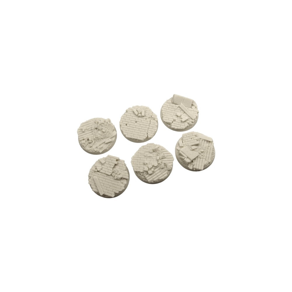 Micro Art Studio - Resin Round/Oval Bases - Old Factory Bases - Round 40mm (2)