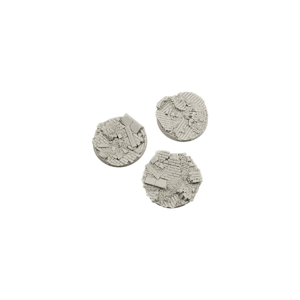 Micro Art Studio - Resin Round/Oval Bases - Old Factory Bases - Round 50mm (2)