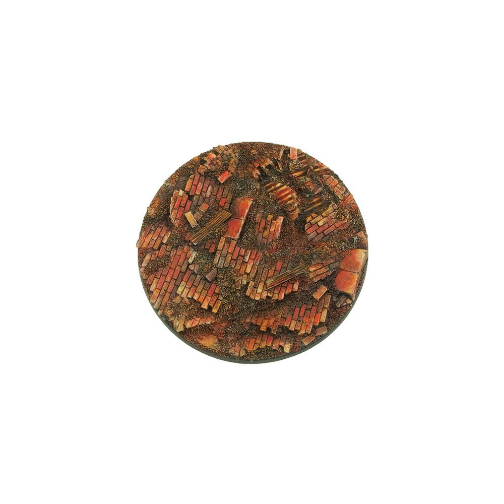 Micro Art Studio - Resin Round/Oval Bases - Old Factory Bases Round 100mm (1)