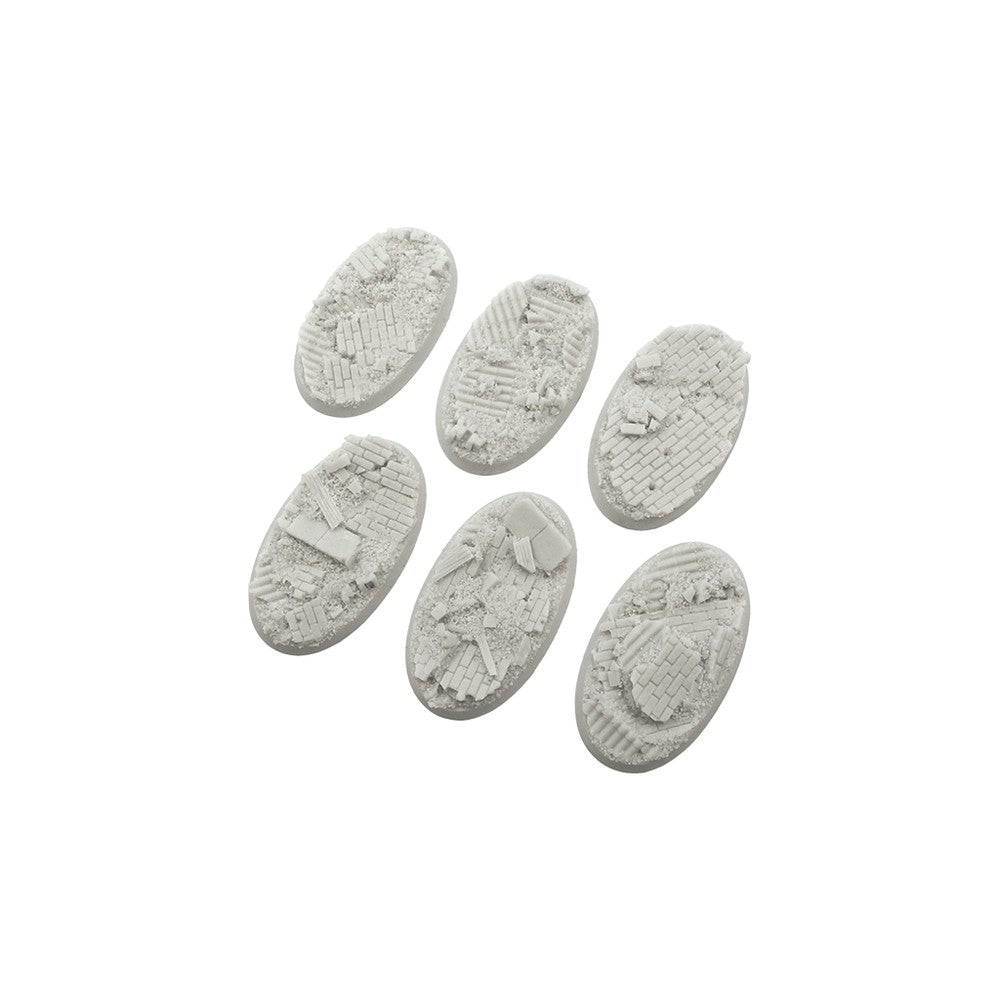 Micro Art Studio - Resin Round/Oval Bases - Old Factory Bases - Oval 60x35mm (4)