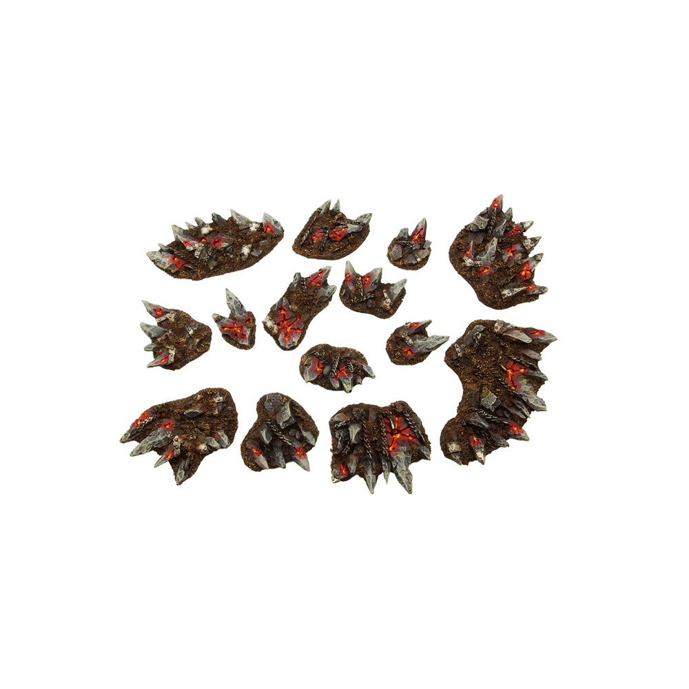 Micro Art Studio - Resin Round/Oval Bases - Chaos Basing Kit (14)