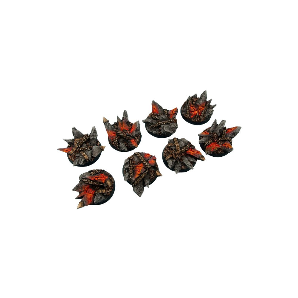 Micro Art Studio - Resin Round/Oval Bases - Chaos Bases - Round 32mm (4)