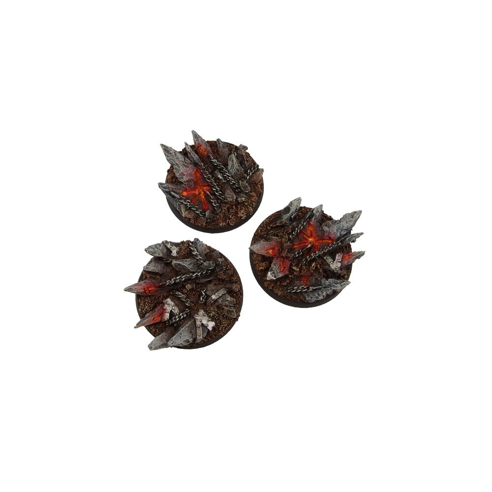 Micro Art Studio - Resin Round/Oval Bases - Chaos Bases - Round 50mm (2)