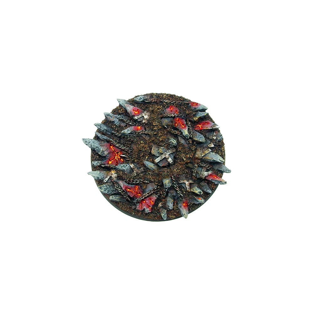 Micro Art Studio - Resin Round/Oval Bases - Chaos Bases - Round 100mm (1)