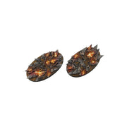 Micro Art Studio - Resin Round/Oval Bases - Chaos Bases - Oval 90x52mm (2)