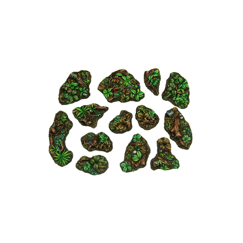 Micro Art Studio - Resin Round/Oval Bases - Jungle Basing Kit (13)
