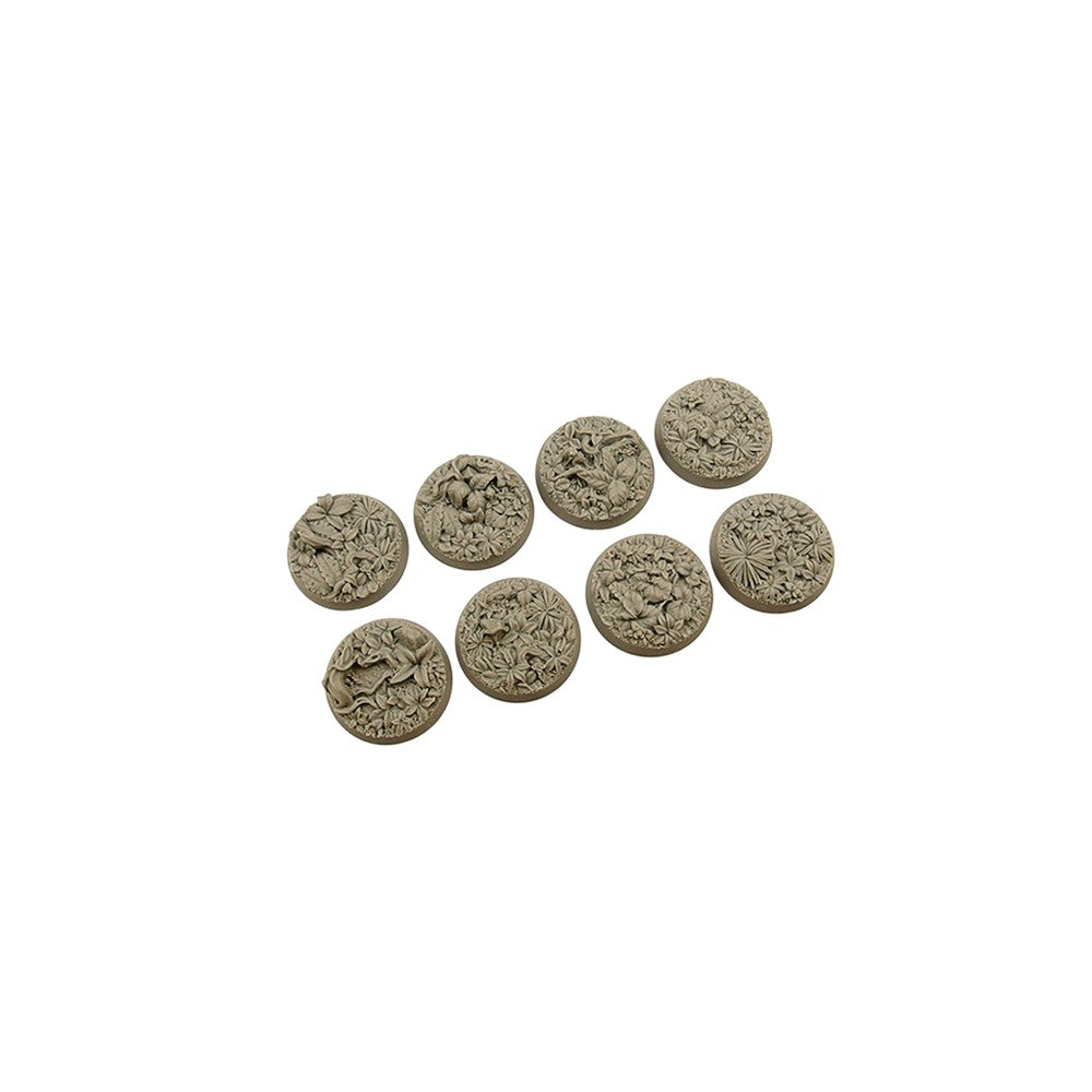 Micro Art Studio - Resin Round/Oval Bases - Jungle Bases - Round 32mm (5)