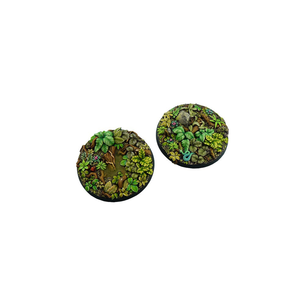 Micro Art Studio - Resin Round/Oval Bases - Jungle Bases - Round 60mm (1)