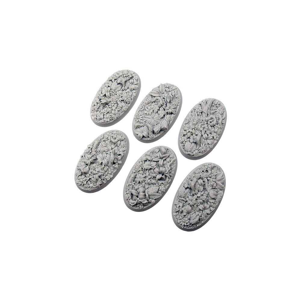 Micro Art Studio - Resin Round/Oval Bases - Jungle Bases - Oval 60x35mm (4)