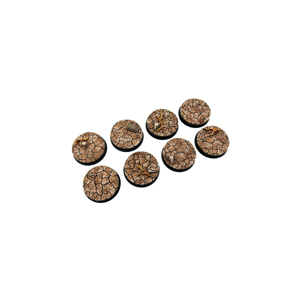 Micro Art Studio - Resin Round/Oval Bases - Wasteland Bases - Round 32mm (4)