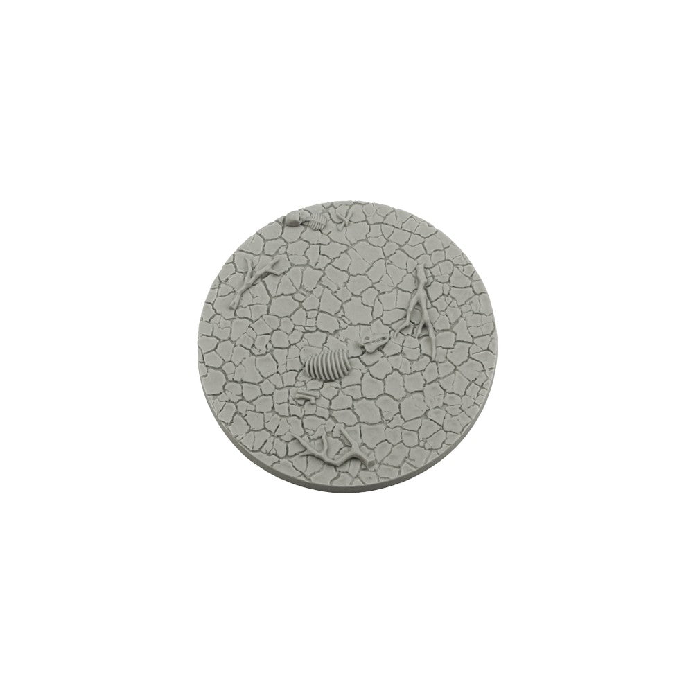 Micro Art Studio - Resin Round/Oval Bases - Wasteland Bases Round 80mm (1)