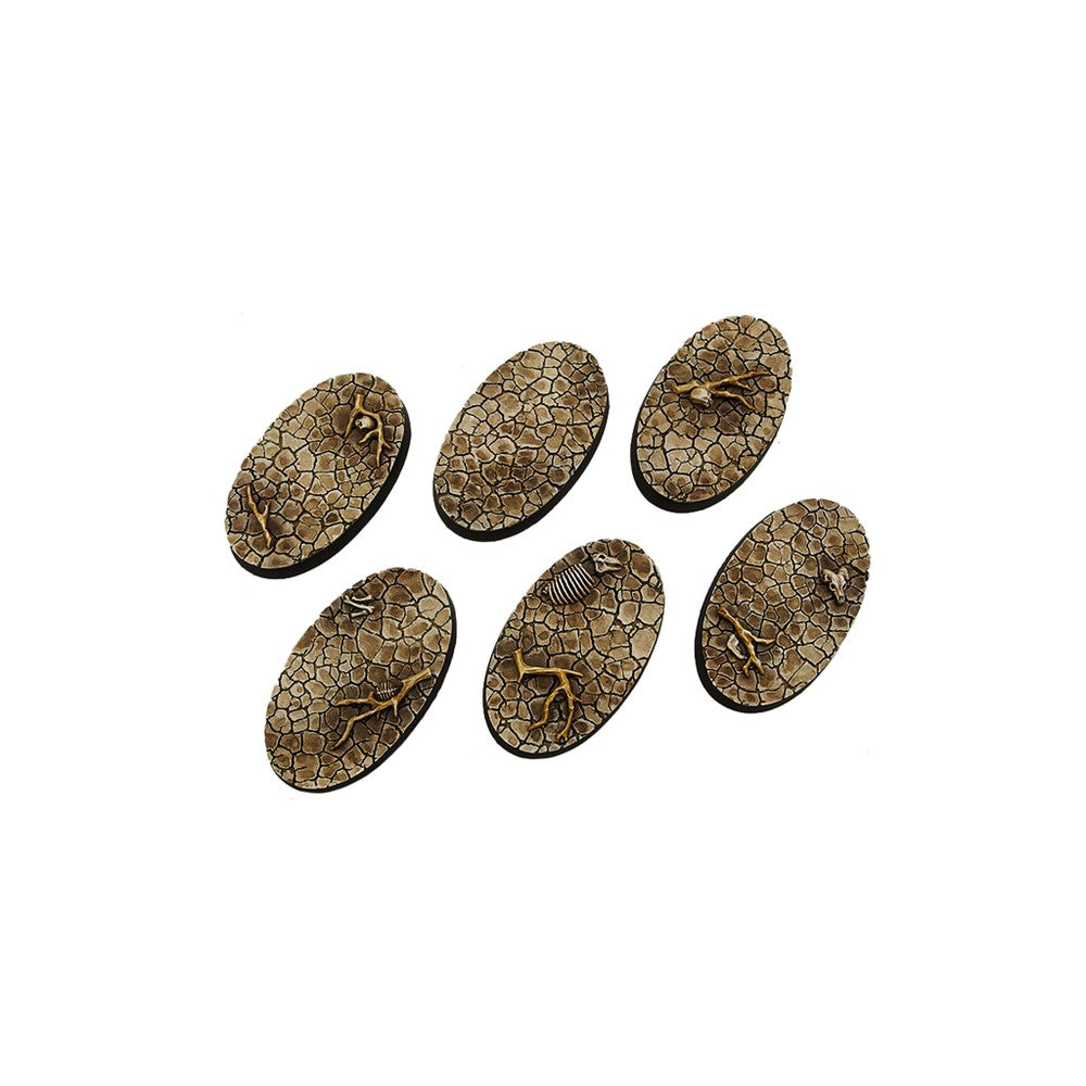Micro Art Studio - Resin Round/Oval Bases - Wasteland Bases - Oval 60x35mm (4)