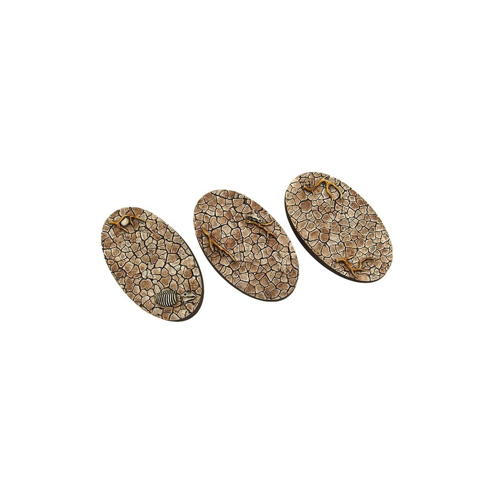 Micro Art Studio - Resin Round/Oval Bases - Wasteland Bases - Oval 75x42mm (2)