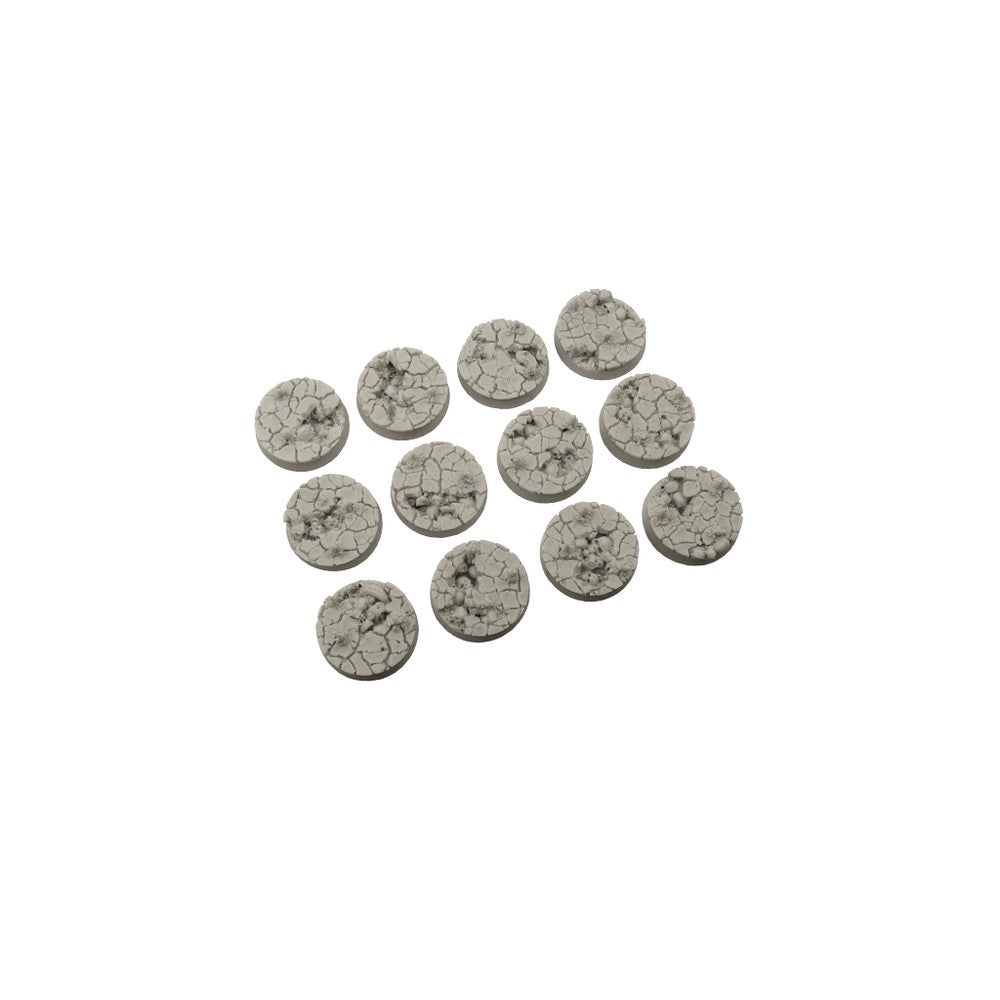 Micro Art Studio - Resin Round/Oval Bases - Chaos Waste Bases - Round 25mm (5)