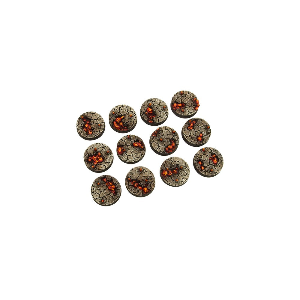 Micro Art Studio - Resin Round/Oval Bases - Chaos Waste Bases - Round 25mm (5)
