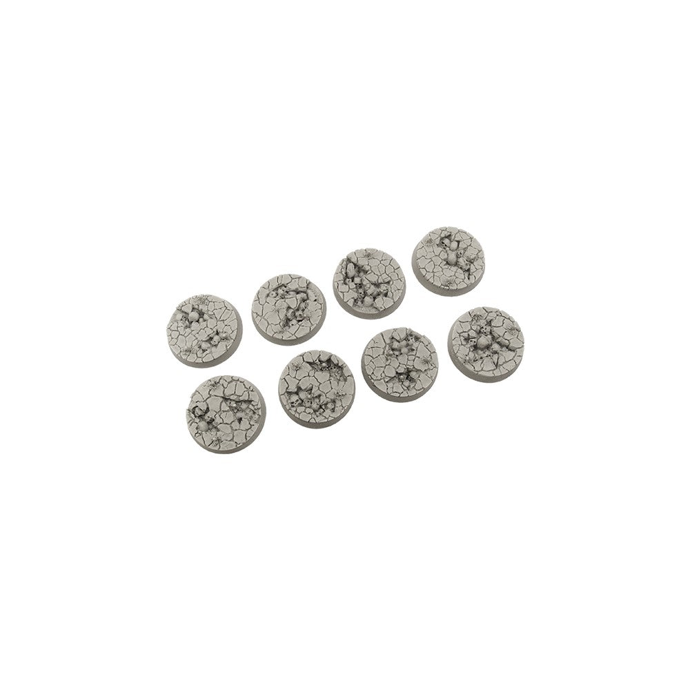Micro Art Studio - Resin Round/Oval Bases - Chaos Waste Bases - Round 32mm (4)