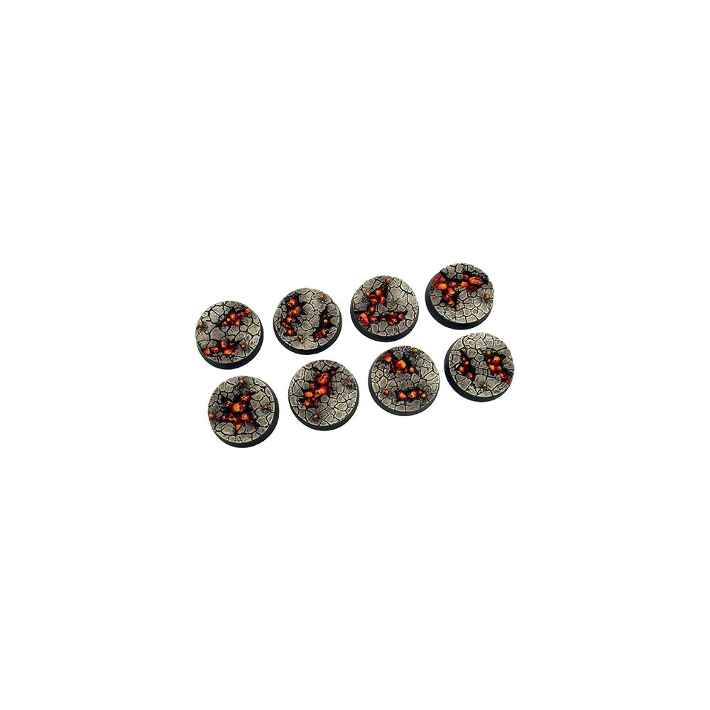 Micro Art Studio - Resin Round/Oval Bases - Chaos Waste Bases - Round 32mm (4)