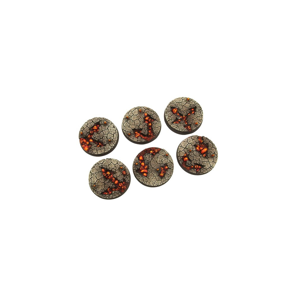 Micro Art Studio - Resin Round/Oval Bases - Chaos Waste Bases - Round 40mm (2)