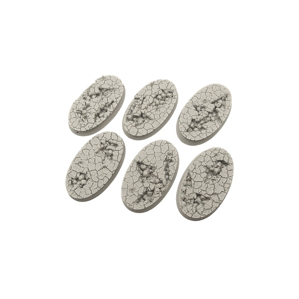 Micro Art Studio - Resin Round/Oval Bases - Chaos Waste Bases - Oval 60x35mm (4)
