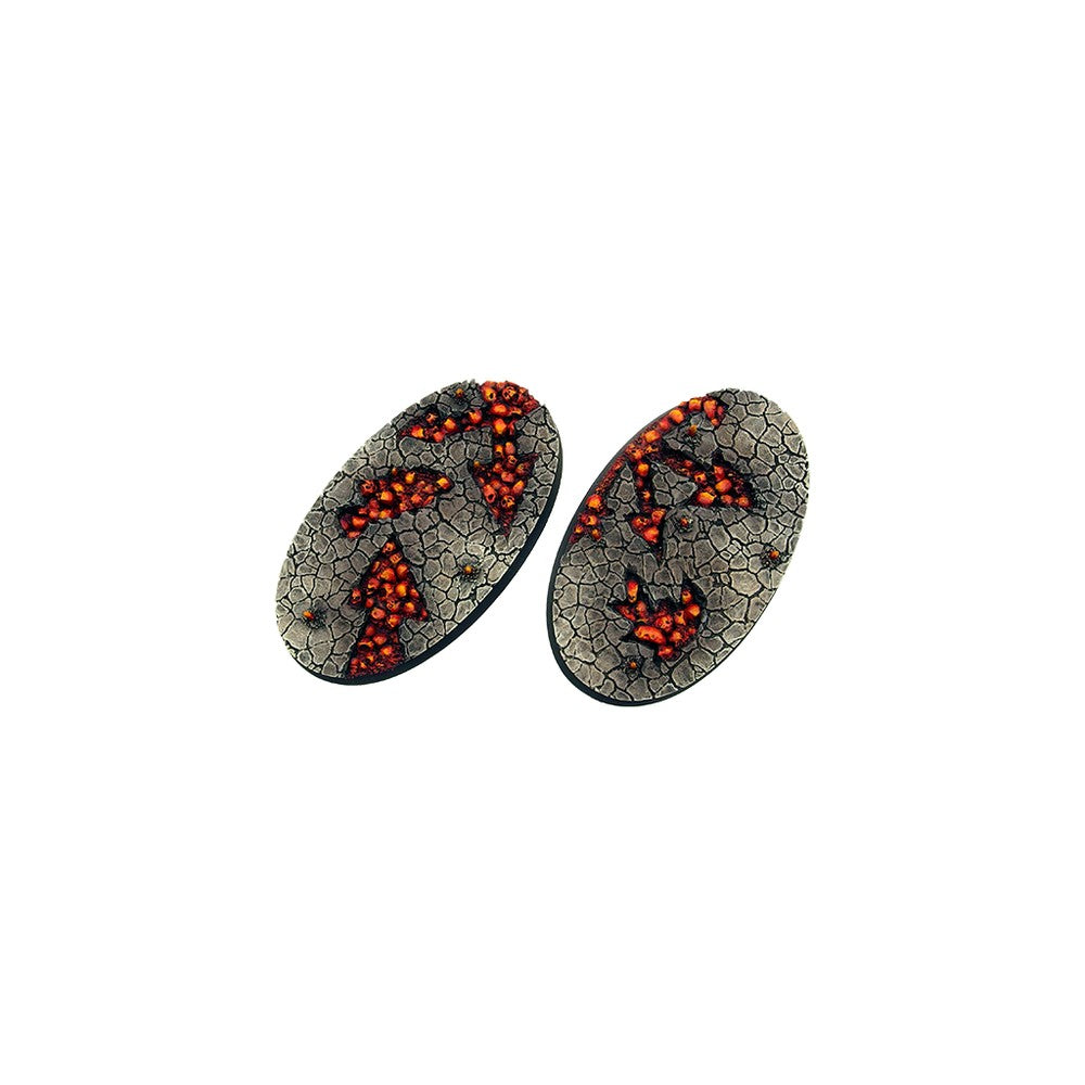 Micro Art Studio - Resin Round/Oval Bases - Chaos Waste Bases - Oval 90x52mm (2)