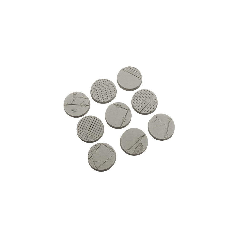 Micro Art Studio - Resin Round/Oval Bases - Warehouse Bases - Round 28mm (5)