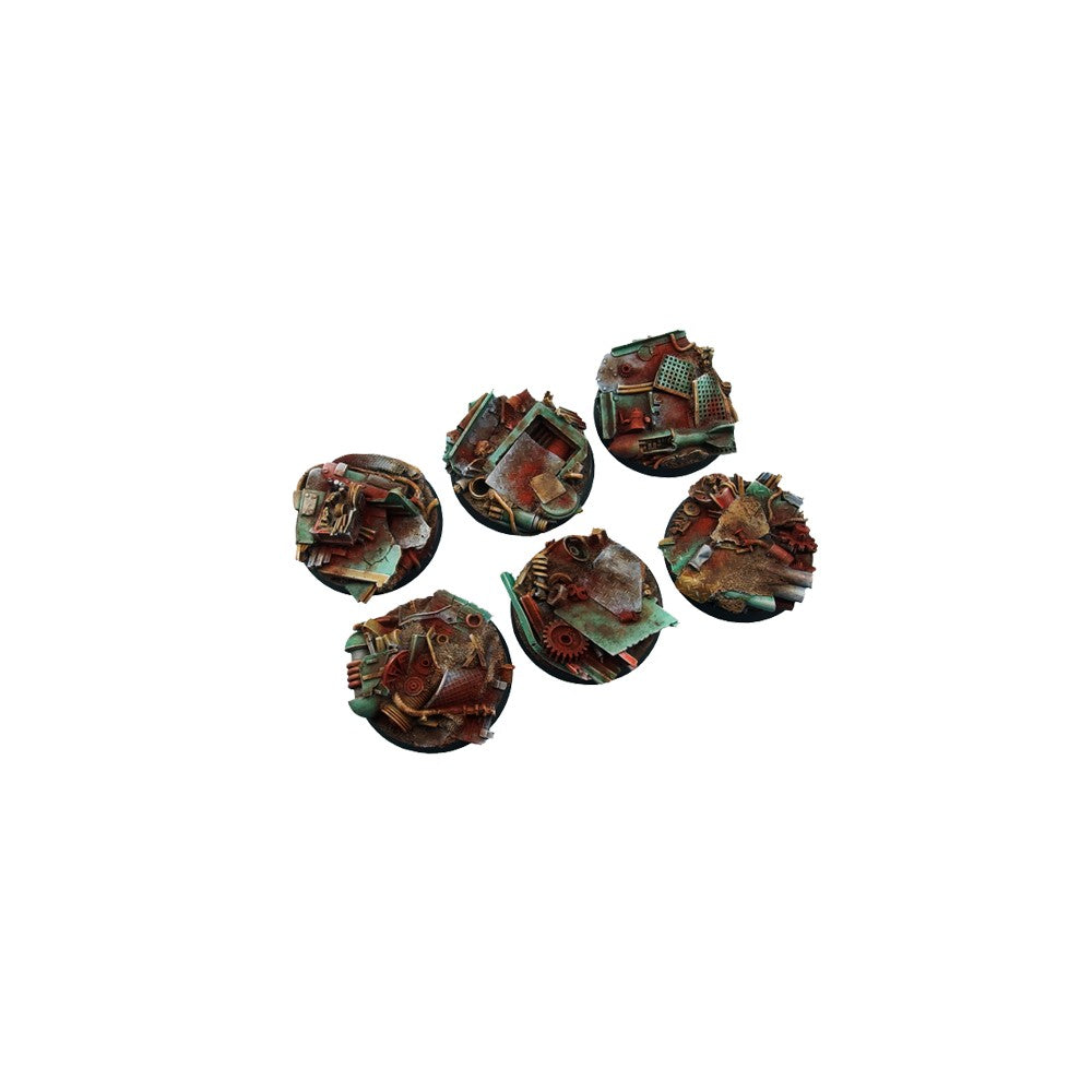 Micro Art Studio - Resin Round/Oval Bases - Scrapyard Bases - Round 40mm (2)