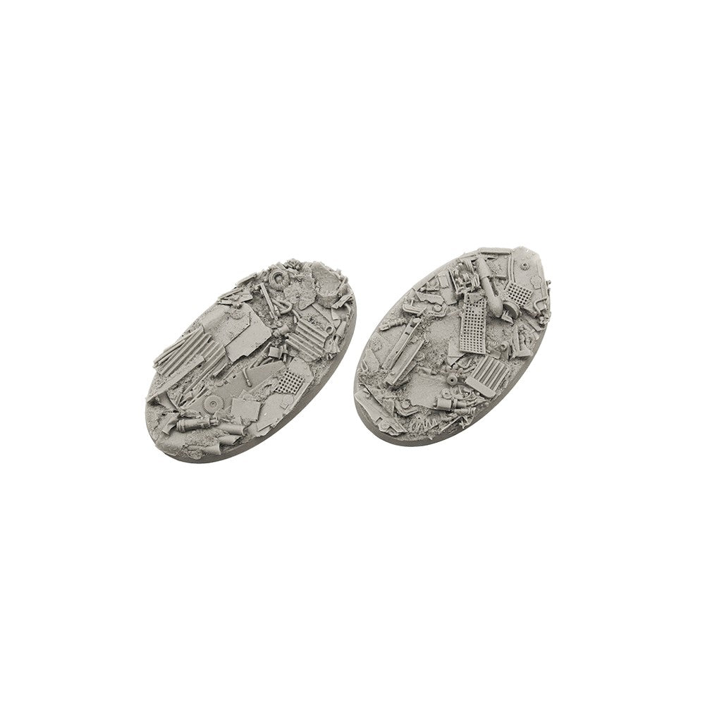 Micro Art Studio - Resin Round/Oval Bases - Scrapyard Bases - Oval 90x52mm (2)