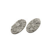 Micro Art Studio - Resin Round/Oval Bases - Scrapyard Bases - Oval 90x52mm (2)