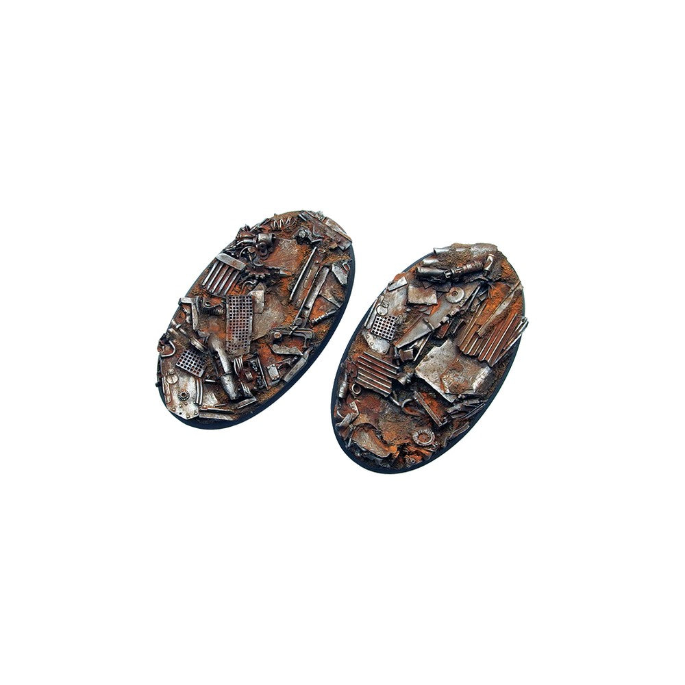 Micro Art Studio - Resin Round/Oval Bases - Scrapyard Bases - Oval 90x52mm (2)