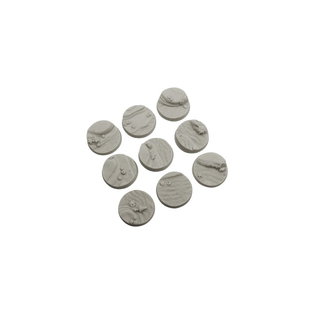 Micro Art Studio - Resin Round/Oval Bases - Deep Water Bases Round 28mm (5)