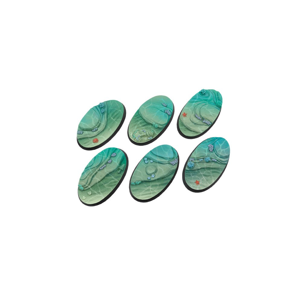 Micro Art Studio - Resin Round/Oval Bases - Deep Water Bases Oval 60x35mm (4)