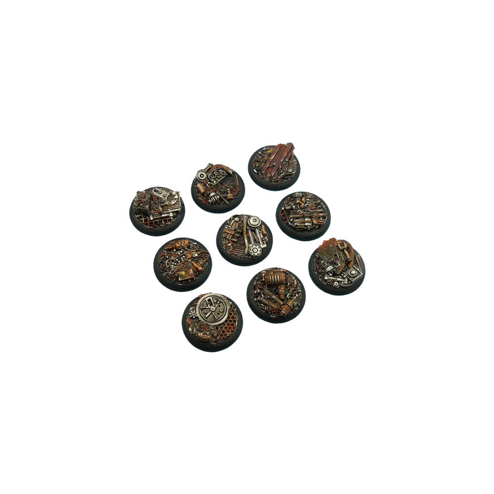Micro Art Studio - Resin Wide Lip Round Bases - Trash Bases - WRound 30mm (5)