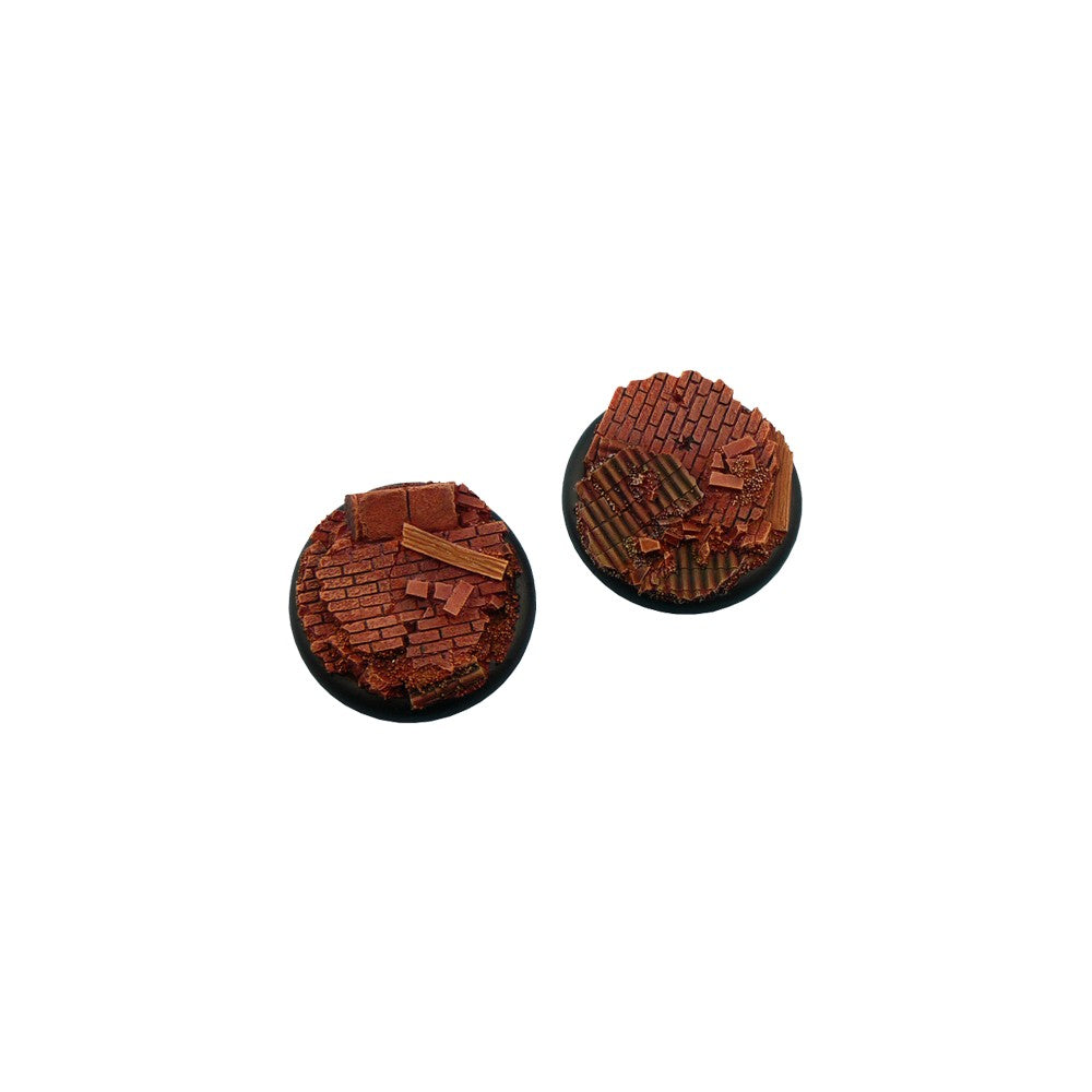 Micro Art Studio - Resin Wide Lip Round Bases - Old Factory Bases - WRound 50mm (1)
