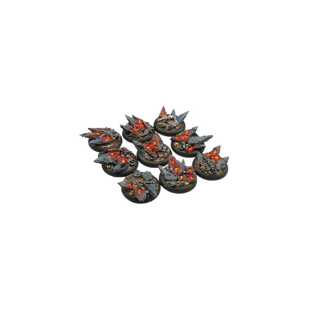 Micro Art Studio - Resin Wide Lip Round Bases - Chaos Bases - WRound 30mm (5)