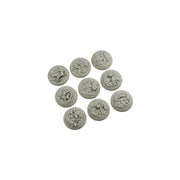 Micro Art Studio - Resin Wide Lip Round Bases - Jungle Bases Wround 30mm (5)