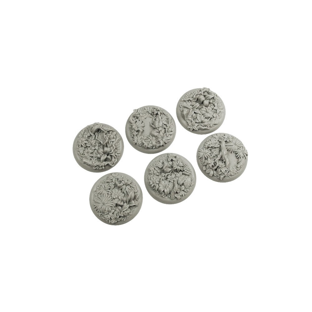 Micro Art Studio - Resin Wide Lip Round Bases - Jungle Bases Wround 40mm (2)
