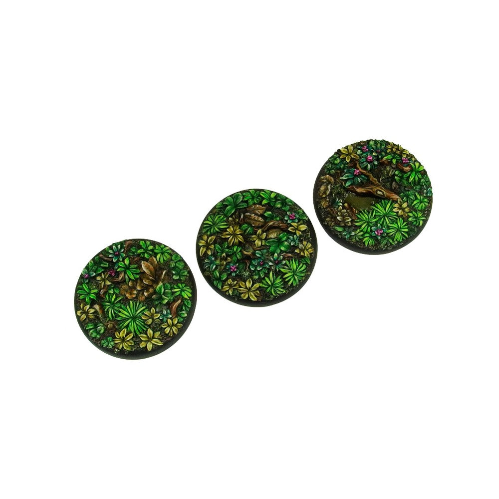 Micro Art Studio - Resin Wide Lip Round Bases - Jungle Bases Wround 50mm (1)