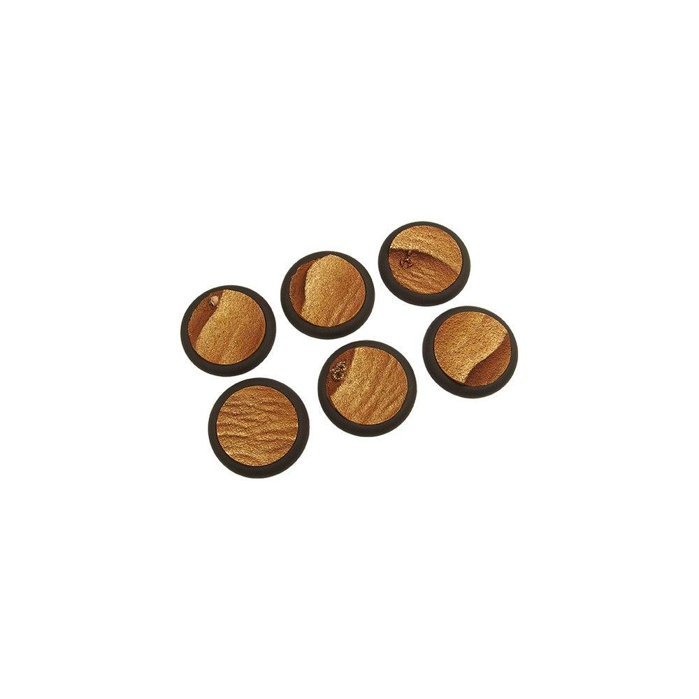 Micro Art Studio - Resin Wide Lip Round Bases - Desert Bases - WRound 40mm (2)