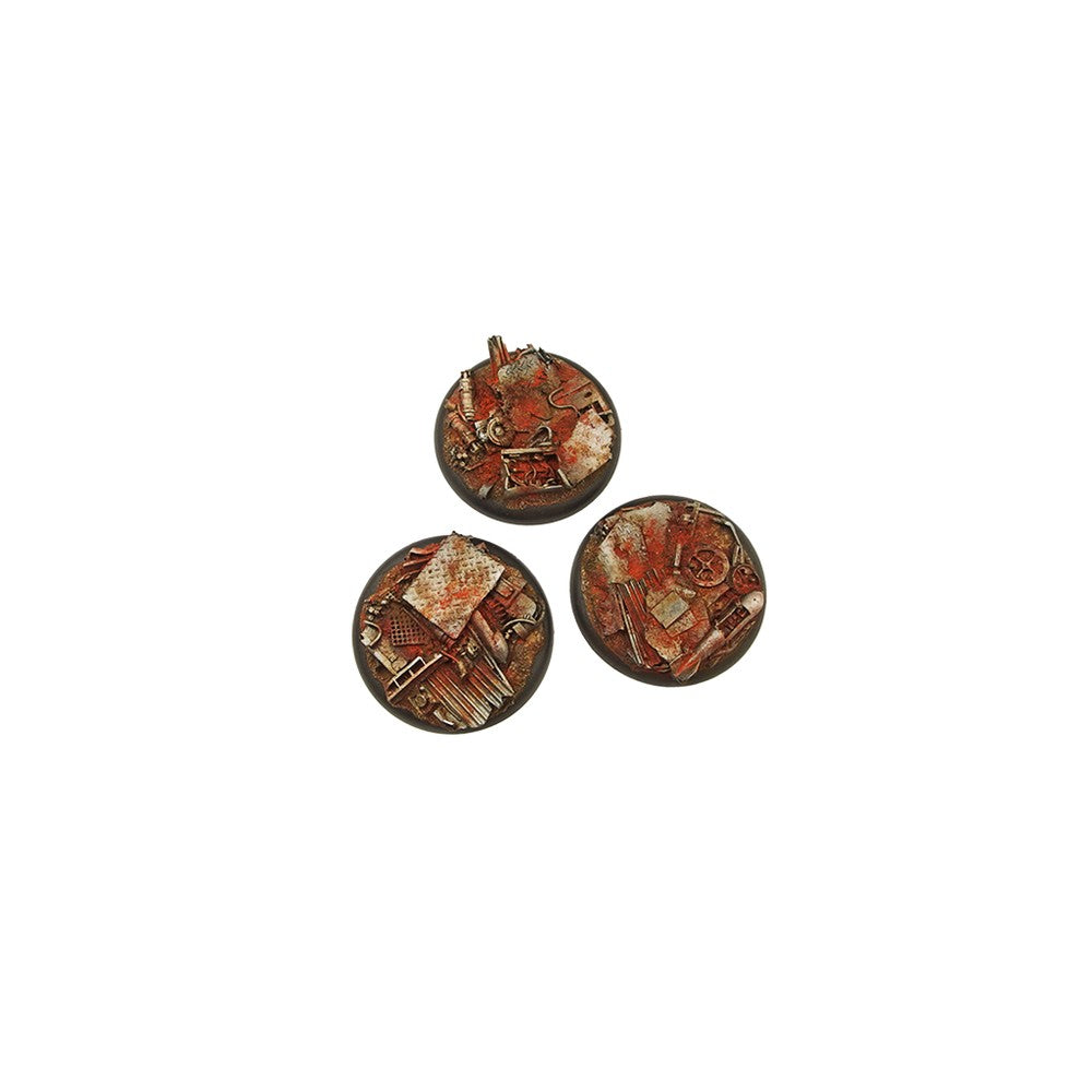 Micro Art Studio - Resin Wide Lip Round Bases - Scrapyard Bases - WRound 50mm (1)