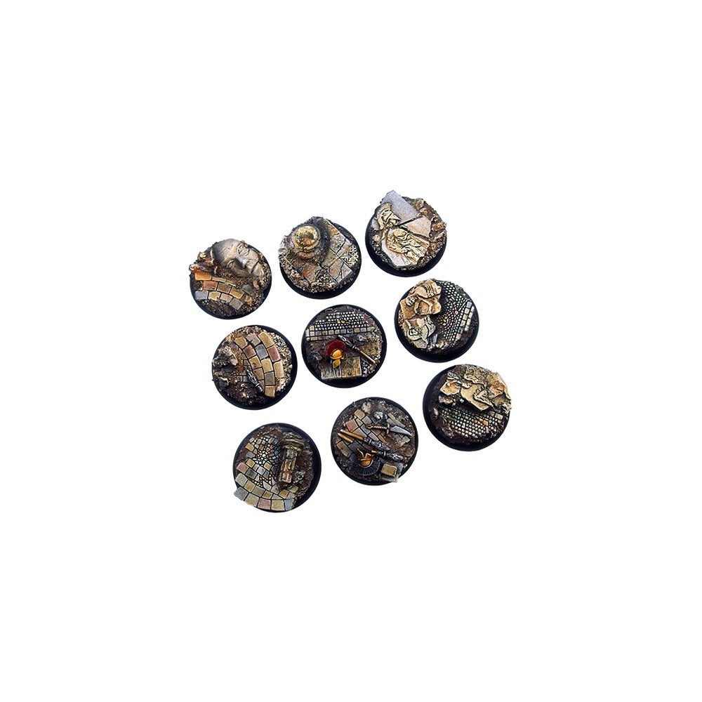 Micro Art Studio - Resin Wide Lip Round Bases - Halodyne Bases - WRound 30mm (5)
