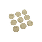 Micro Art Studio - Resin Wide Lip Round Bases - Deep Water Bases - WRound 30mm (5)
