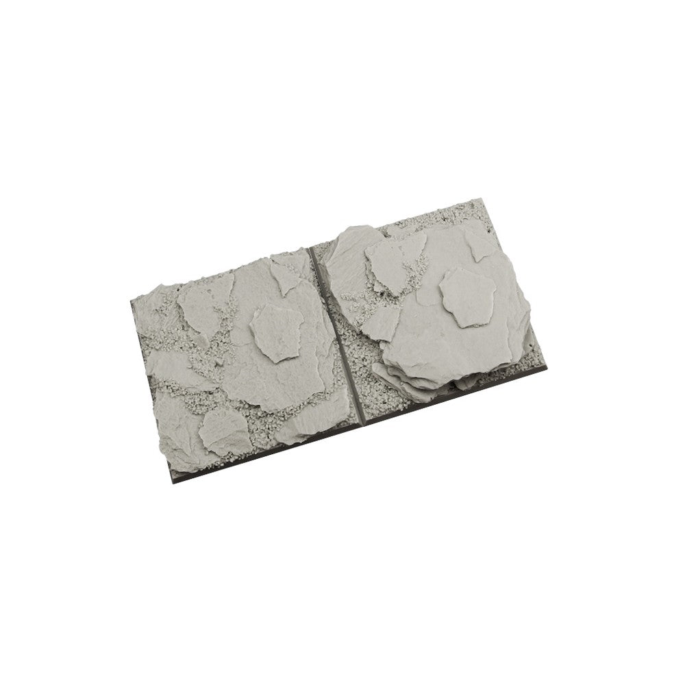 Micro Art Studio - Resin Square/Rectangular Bases - Shale Bases 50x50mm (2)