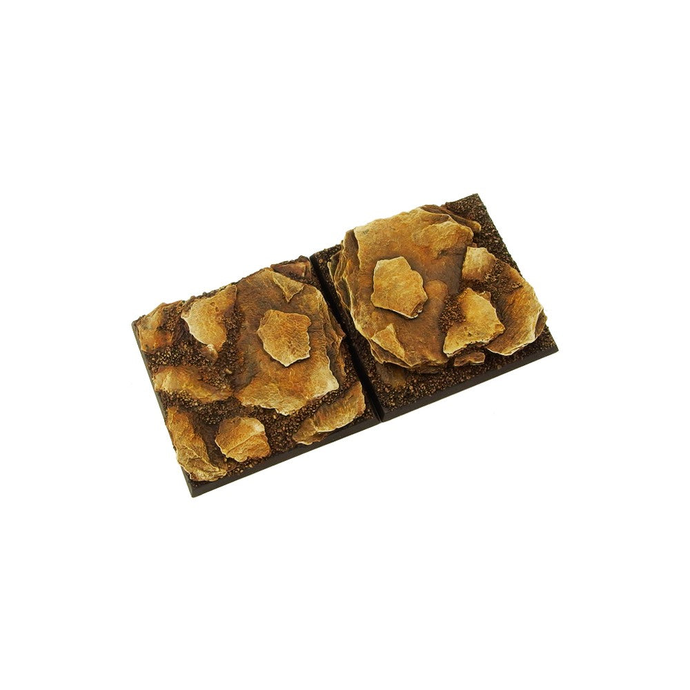 Micro Art Studio - Resin Square/Rectangular Bases - Shale Bases 50x50mm (2)