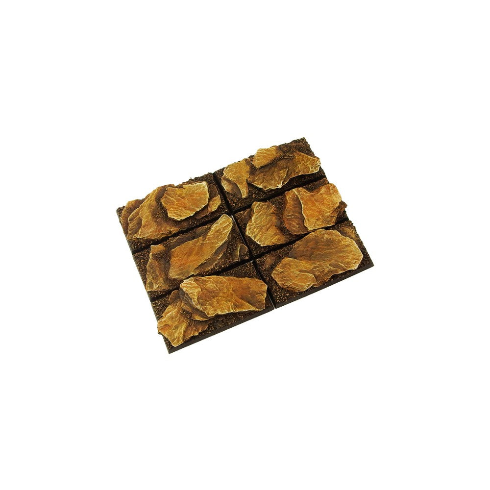 Micro Art Studio - Resin Square/Rectangular Bases - Shale Bases 25x50mm (5)