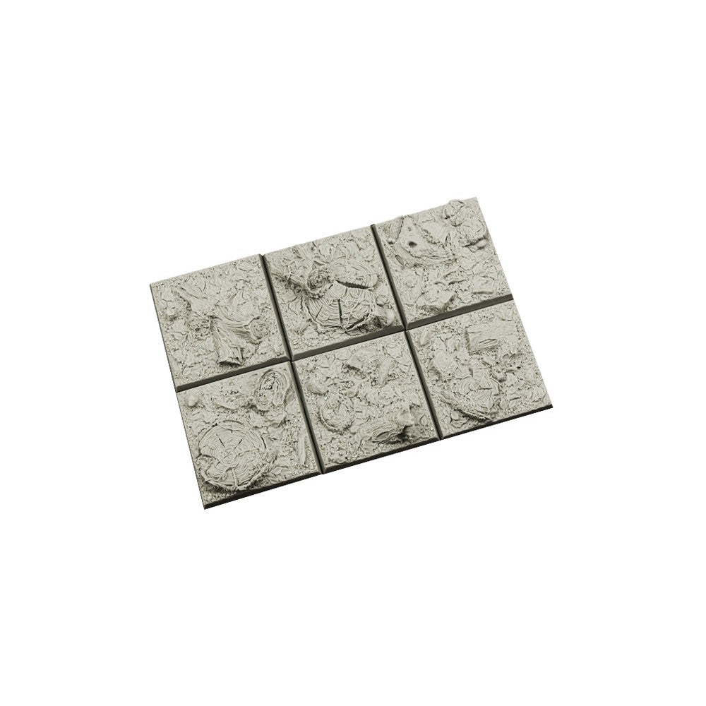 Micro Art Studio - Resin Square/Rectangular Bases - Forest Bases 40x40mm (4)